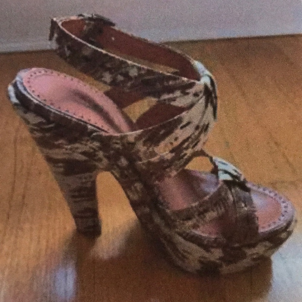 Alaia Python Platform Pumps Sandals Heels 36/6 - image 3